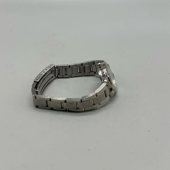 3/$30 Anne Klein Watch Women Silver Tone Date Window Round Face Ladies - Picture 7 of 11